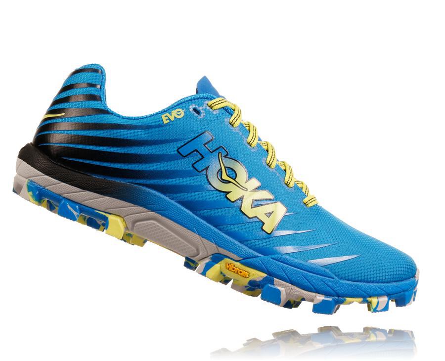 Hoka One One Evo Jawz Trailskor Dam - Blå - UOKEC-6120